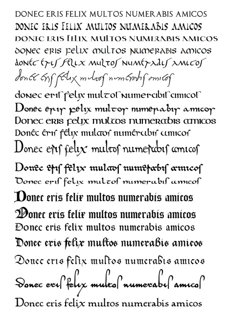 paleographic fonts for LATIN